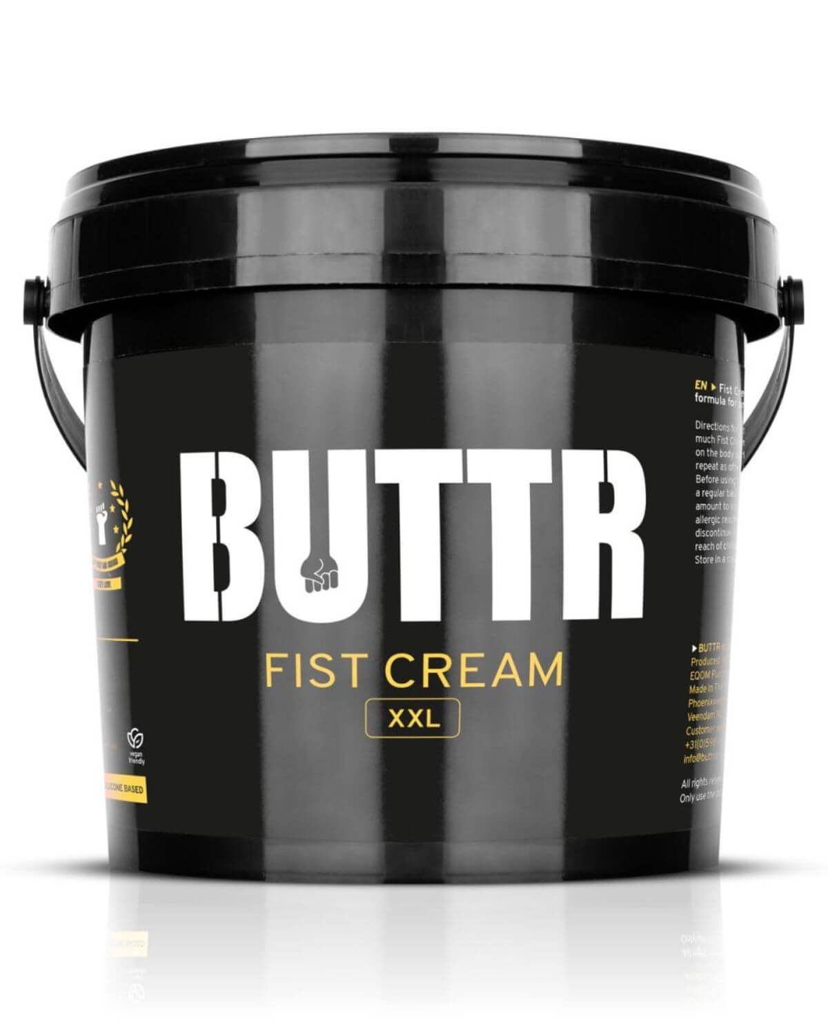 seau de crème pour fisting XXL, 1000ml, Buttr, pot de face