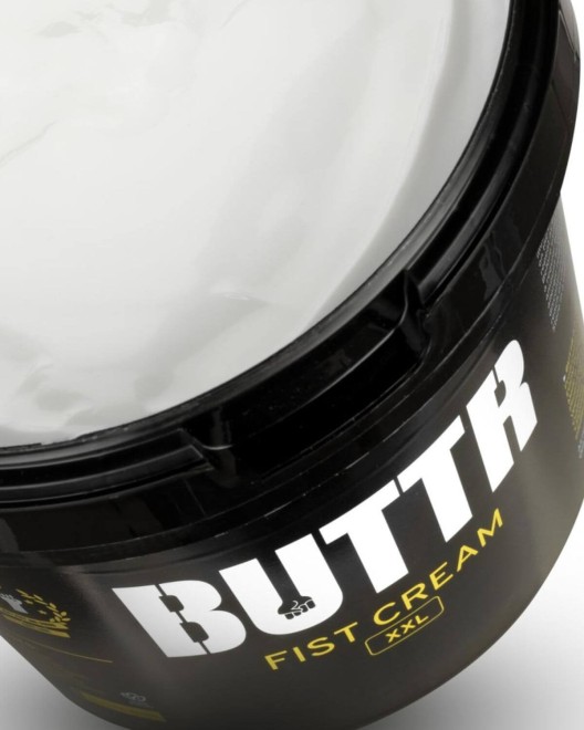 seau de crème pour fisting XXL, 1000ml, Buttr, zoom sur pot