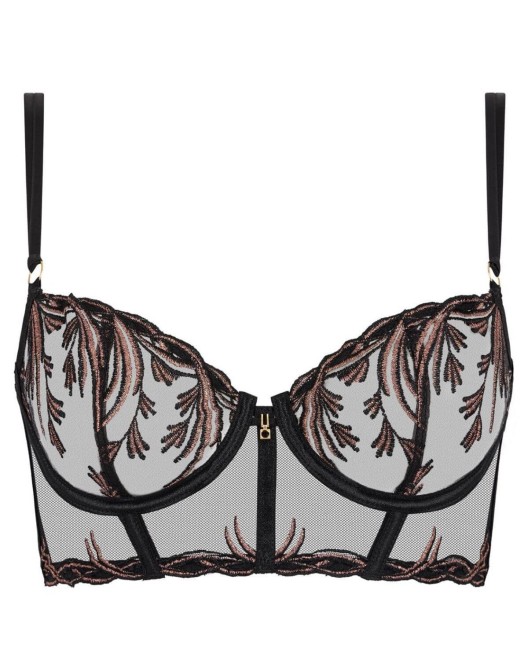 bustier Cosmic Romance, Aubade Lingerie, devant, sur fond blanc