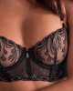 bustier Cosmic Romance, Aubade Lingerie, zoom dentelle