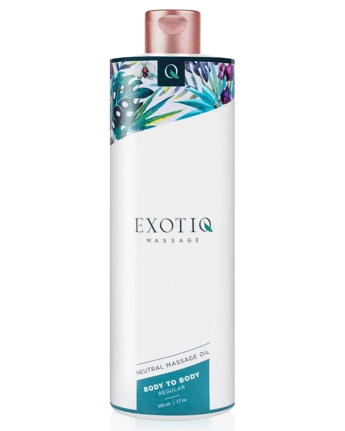 huile de massage non parfumée, Exotiq Body to Body, devant