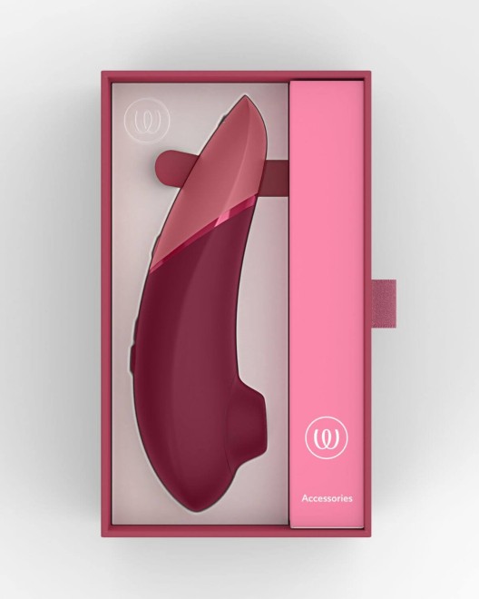 stimulateur clitoridien Womanizer Next, Sensual Collection, rouge, dans sa boîte