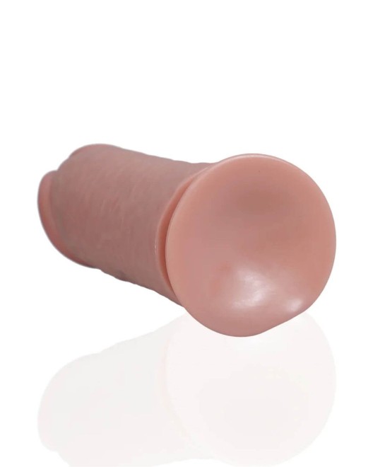 gode ventouse réaliste XL, RealRock, chair, zoom ventouse