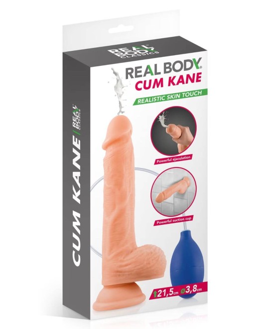 gode éjaculateur réaliste à ventouse Kane, Chair, Real Body, boîte
