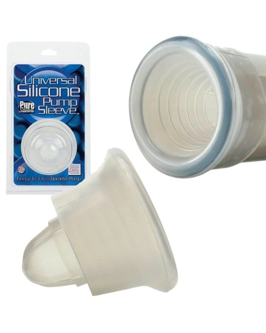 manchon universel en silicone pour pompe à pénis, transparent, CalExotics, boîte