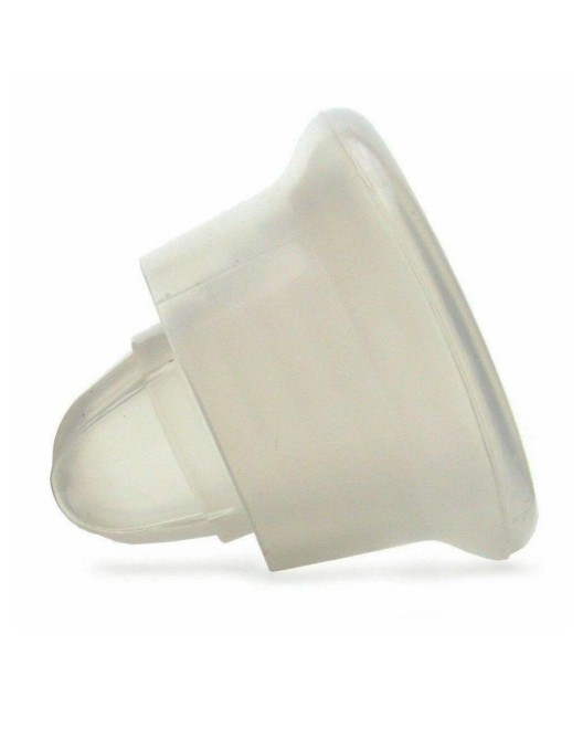 manchon universel en silicone pour pompe à pénis, transparent, CalExotics, vue de profil
