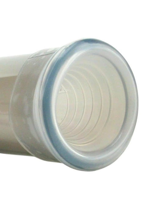 manchon universel en silicone pour pompe à pénis, transparent, CalExotics, zoom embout