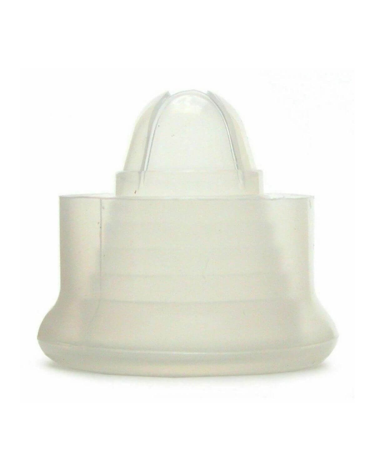 manchon universel en silicone pour pompe à pénis, transparent, CalExotics, vue de face