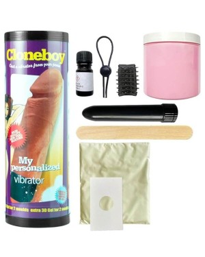 kit de moulage pour pénis vibrant, My Personalized Vibrator, CloneBoy, chair, boîte et contenu