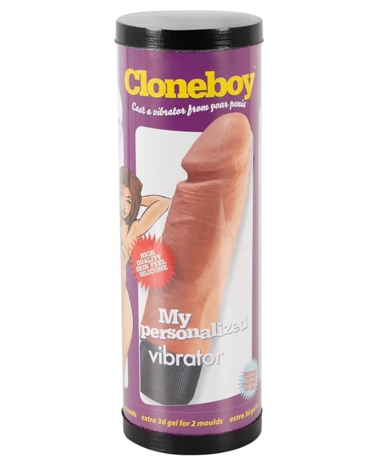 kit de moulage pour pénis vibrant, My Personalized Vibrator, CloneBoy, chair, boîte de face