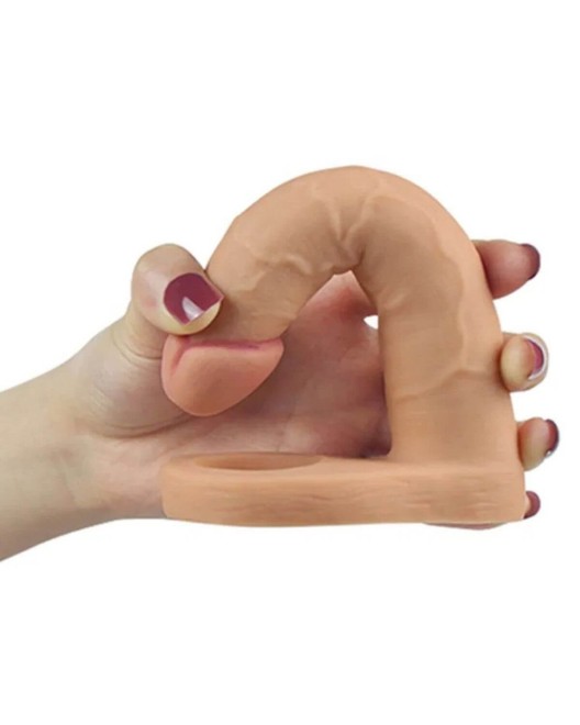 gode réaliste double pénétration, the ultra soft double, LoveToy, chair, démo flexibilité