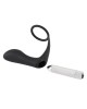 plug vibrant avec anneau de pénis, noir, Black Velvets, moteur
