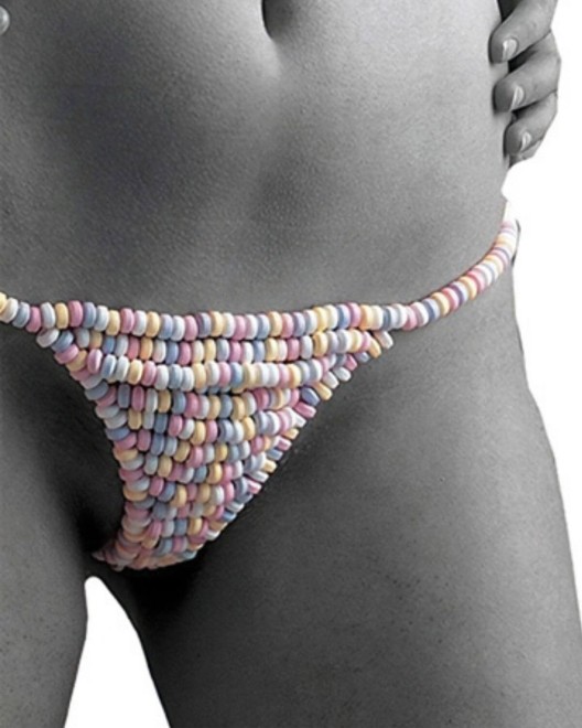 Dessous Bonbons Sweet & Sexy Candy G-String, sur mannequin