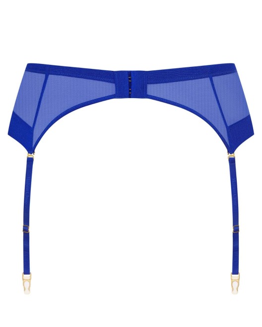 porte-jarretelles Corps à Corps Néon, bleu, Maison Close, arrière