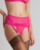 porte-jarretelles Corps à Corps Néon, rose, Maison Close, zoom tulle