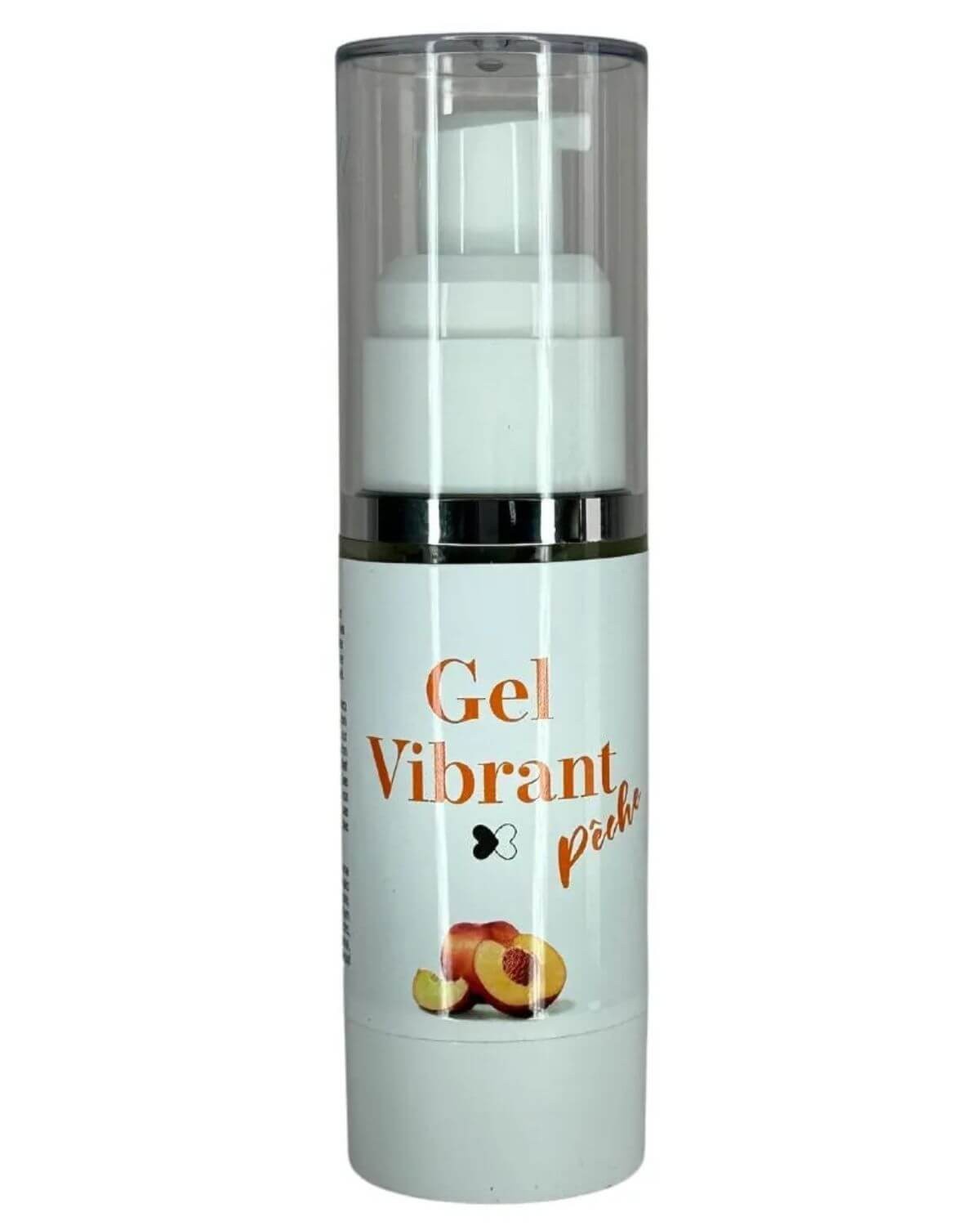 gel vibrant lubrifiant comestible à la pêche, 30ml, flacon