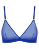 soutien-gorge triangle Corps à Corps Néon, bleu, Maison Close, devant
