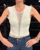 body dentelle dos nu blanc, Collection exclusive Paradise Boutik, mannequin de face