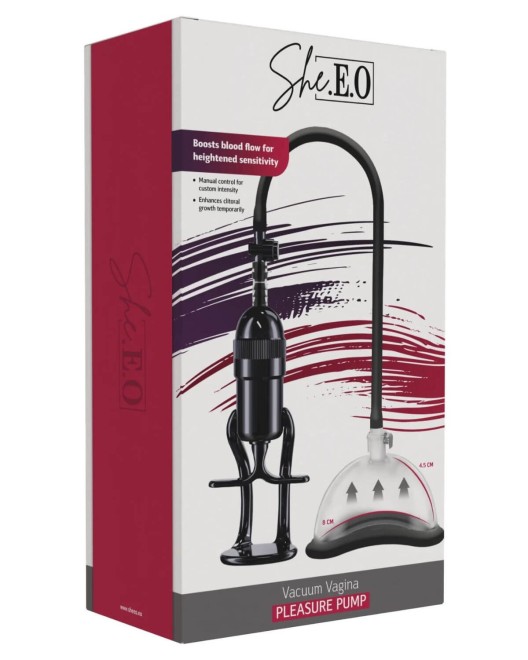 pompe à vide pour vagin, She.E.O, boîte
