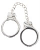 menottes bdsm avec clés en argent plaqué, Taboom, paire