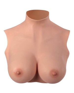 buste faux seins en silicone, Starbust Paris, clair, vue de face