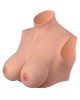 buste faux seins en silicone, Starbust Paris, clair, profil