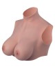 buste faux seins en silicone, Starbust Paris, foncé, profil