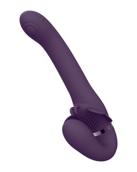 gode ceinture vibrant Satu, Vive, violet, profil