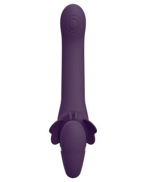 gode ceinture vibrant Satu, Vive, violet, sextoy de face