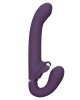 gode ceinture vibrant Satu, Vive, violet, sextoy de profil