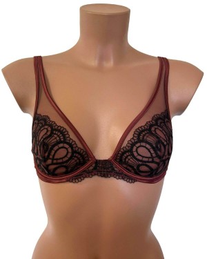 soutien-gorge triangle à armatures Femme Fatale, Jolidon Clandestine, zoom de face