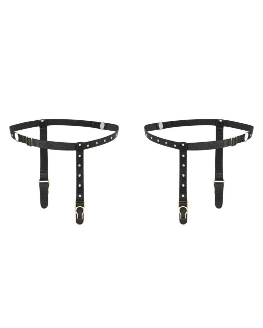 jarretières Parure Clous, Maison Close, devant