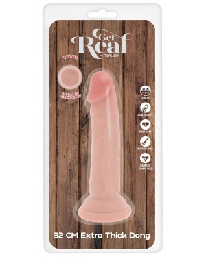 gode ventouse réaliste double densité, Get real deluxe 32 cm, Toyjoy, boîte