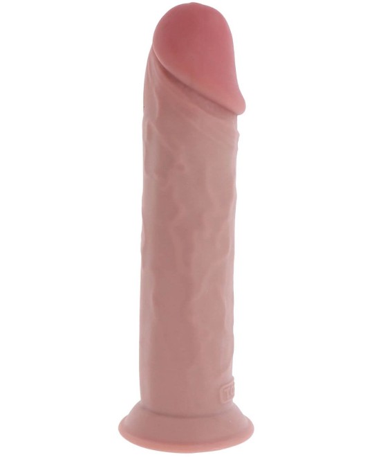 gode ventouse réaliste double densité, Get real deluxe 32 cm, Toyjoy, vue de côté