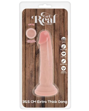 gode ventouse réaliste double densité, Get real deluxe, 35,5 cm, ToyJoy, boîte