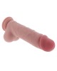 gode ventouse testicules réalistes, Get real deluxe, ToyJoy, zoom sur gland