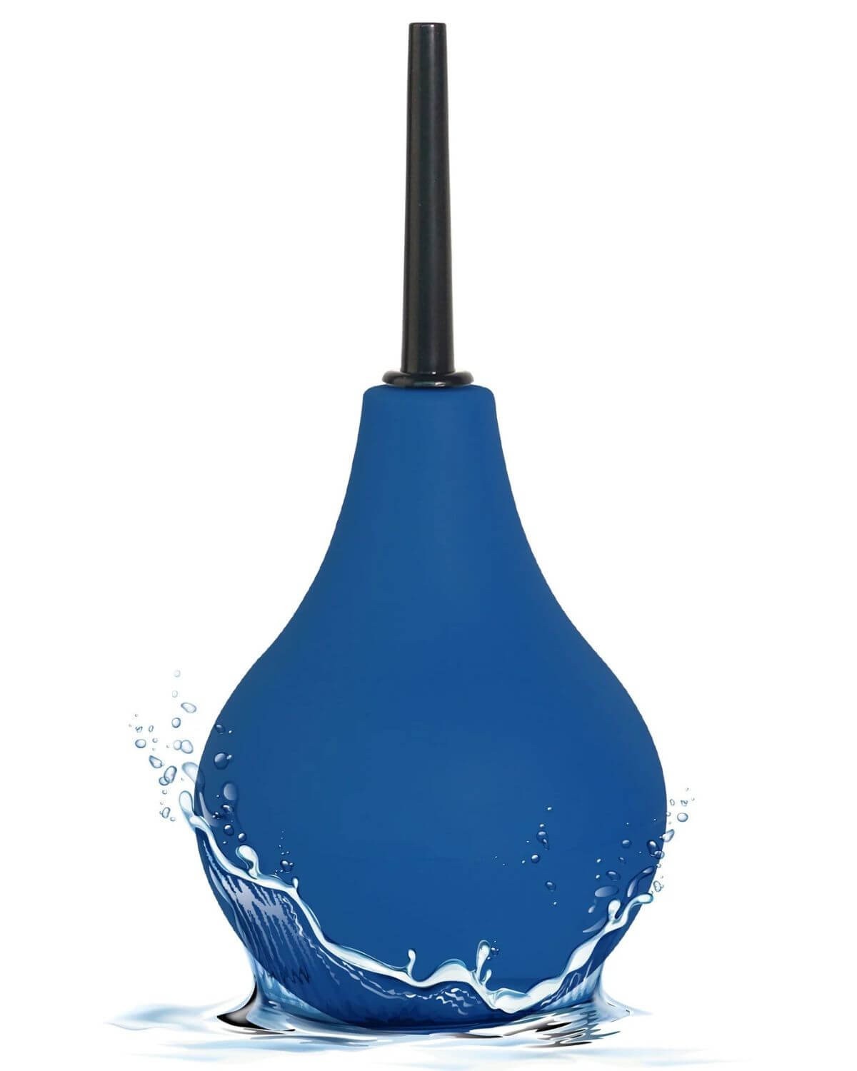 poire de lavement anal, bleue, The cleaner, Buttocks by Toyjoy, vue de face