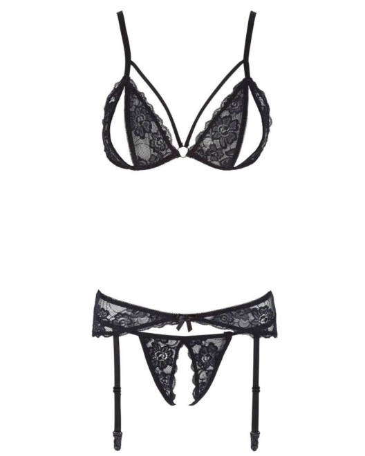 ensemble dentelle ouvert, Cottelli lingerie, devant