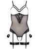 body porte-jarretelles et menottes bondage, Cottelli Lingerie, devant