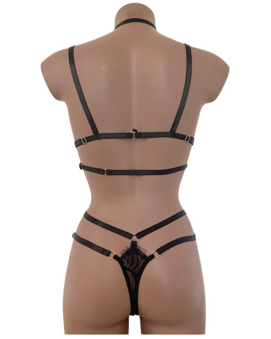 ensemble lingerie dentelle et brides, collection Paradise Boutik, dos