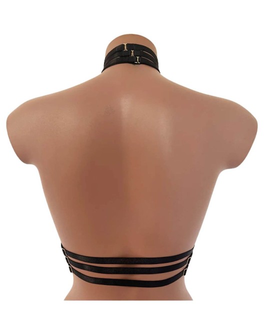 ensemble top harnais et collier ras-de-cou, collection Paradise Boutik, dos