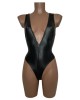 body sexy en wetlook, noir, collection Paradise Boutik, vue de face