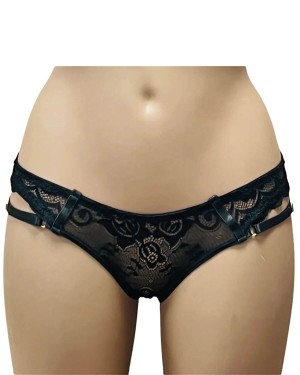 culotte ouverte dentelle et brides, collection Paradise Boutik, devant
