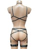 ensemble lingerie bondage ouvert, collection Paradise Boutik, dos
