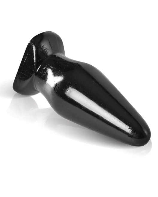 gros plug anal à pénétration progressive, Magnum 3, noir, vue profil
