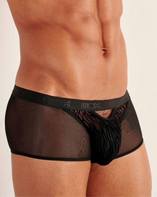 boxer noir transparent Personal Allure, WOH, zoom de profil