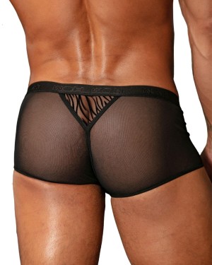 boxer noir transparent Personal Allure, WOH, zoom de dos