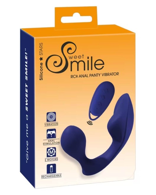 vibromasseur anal clitoridien télécommandé, Sweet Smile, boîte