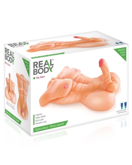buste d'homme réaliste My Man, Real Body, boîte