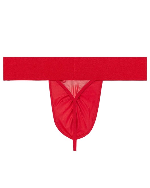 g-string-homme effet cuir Night Universe, rouge, WOH, derrière